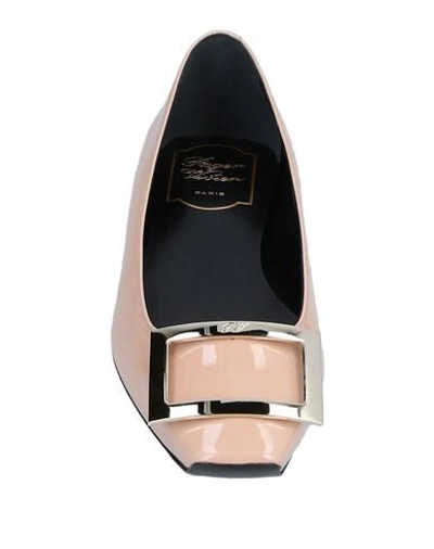 Roger Vivier Ballet Flats In Blush