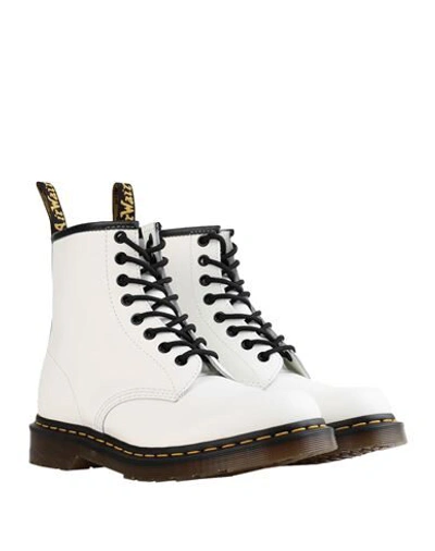 Shop Dr. Martens' Dr. Martens Woman Ankle Boots White Size 5 Soft Leather