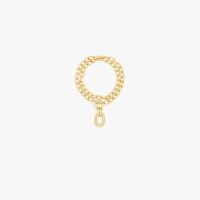 Shop Rabanne Gold Tone Double Wrap Chain Necklace
