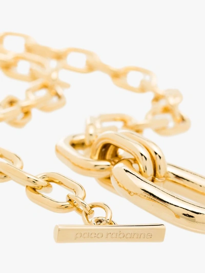 Shop Paco Rabanne Gold Tone Double Wrap Chain Necklace