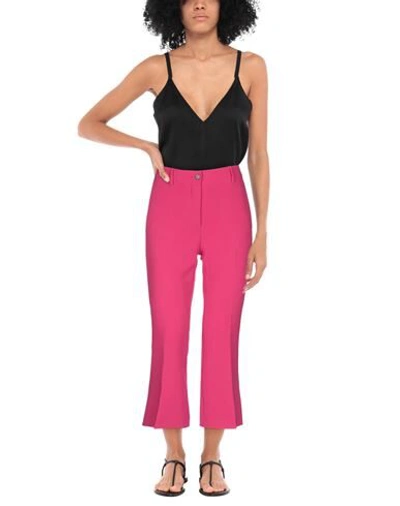 Shop Alberto Biani Woman Pants Fuchsia Size 4 Triacetate, Polyester In Pink