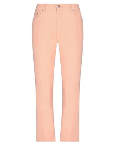 Shop Department 5 Woman Pants Salmon Pink Size 30 Cotton, Elastomultiester, Elastane