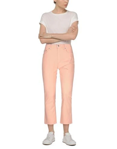 Shop Department 5 Woman Pants Salmon Pink Size 30 Cotton, Elastomultiester, Elastane