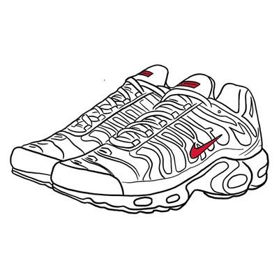 Pre-owned Nike Air Max Plus Supreme White In White/red-white | ModeSens