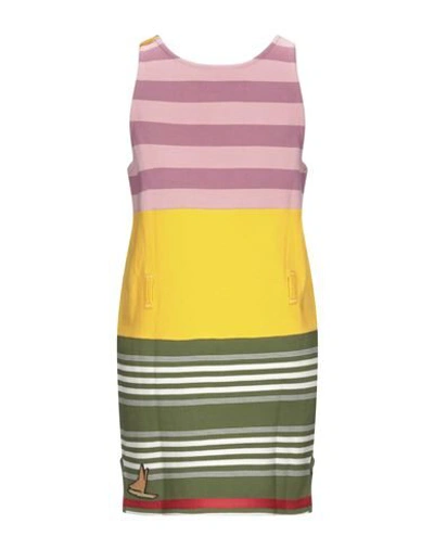 Shop Marni Woman Short Dress Pink Size 8 Cotton