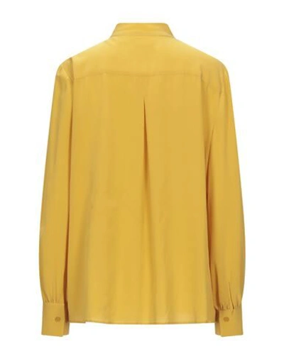 Shop Boutique Moschino Shirts In Ocher