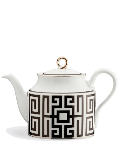 Shop Richard Ginori Labirinto Teapot (900ml) In Black