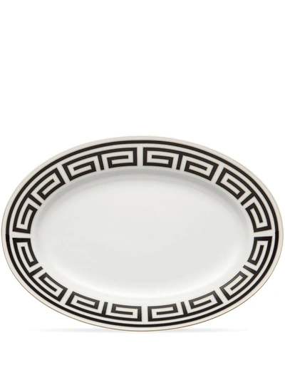 Shop Richard Ginori Labirinto Serving Platter (40cm) In Black