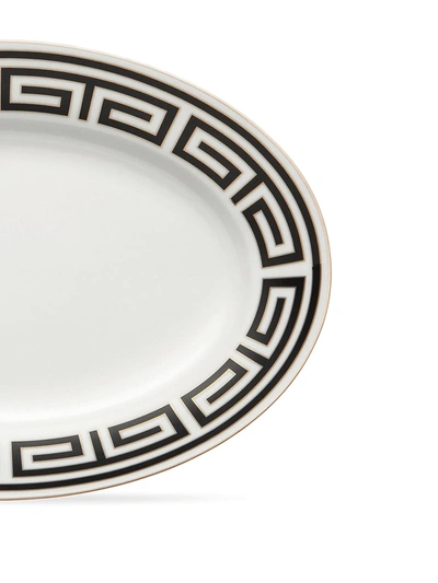 Shop Richard Ginori Labirinto Serving Platter (40cm) In Black