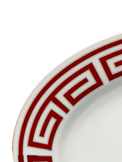 Shop Richard Ginori Labirinto Oval Serving Platter (40cm) In Red