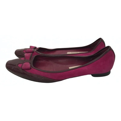 Pre-owned Marc Jacobs Ballet Flats In Pink
