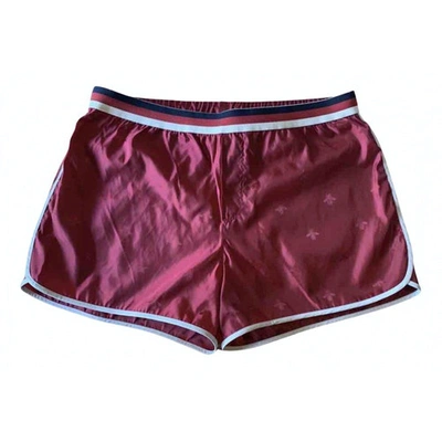 Pre-owned Gucci Burgundy Swimwear