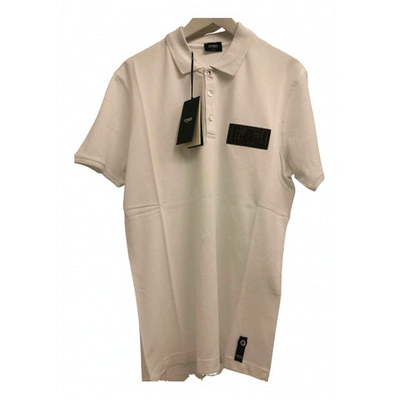 Pre-owned Fendi White Cotton Polo Shirts