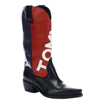 Pre-owned Tommy Hilfiger Multicolour Leather Boots
