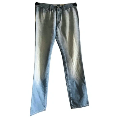 Pre-owned Calvin Klein Straight Jeans In Blue