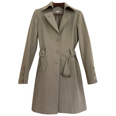 Pre-owned Pinko Trench Coat In Grey