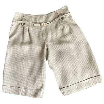 Pre-owned Max Mara Beige Cotton Shorts