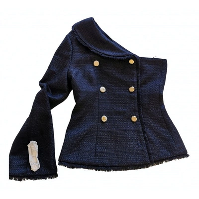 Pre-owned Misha Collection Jacket In Navy