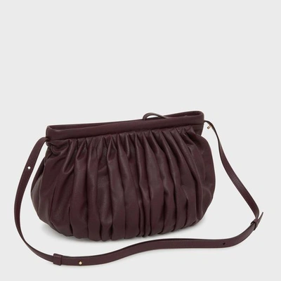 Shop Mansur Gavriel Balloon Bag In Eggplant