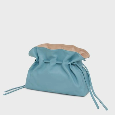 Shop Mansur Gavriel Protea Bag In Degas Blue/puff