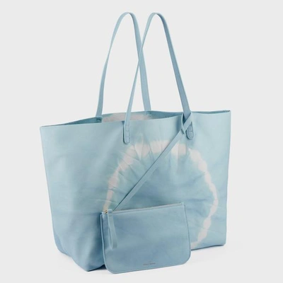 Shop Mansur Gavriel Tie Dye Oversized Tote In Degas Blue Tie Dye