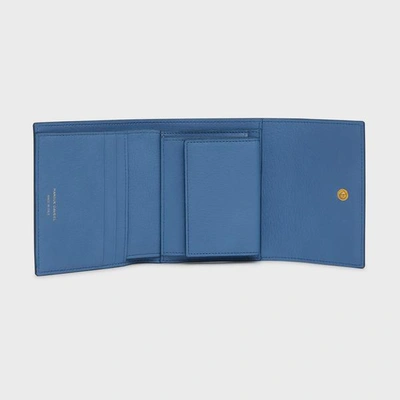 Shop Mansur Gavriel Trifold Wallet In Lago