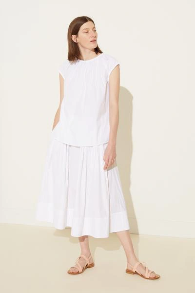 Shop Mansur Gavriel Sleeveless Cotton Top In White