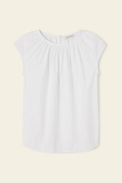 Shop Mansur Gavriel Sleeveless Cotton Top In White