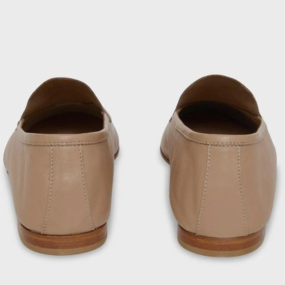 Shop Mansur Gavriel Sock Loafer In Biscotto