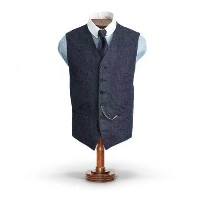 Shop Double Rl Indigo Denim Vest