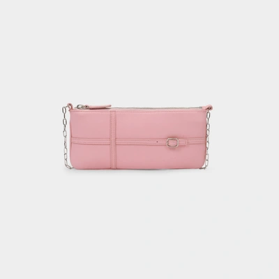 Shop Abra Belt Baguette Bag In Pink
