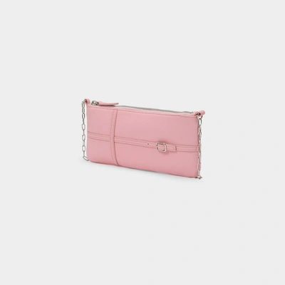 Shop Abra Belt Baguette Bag In Pink