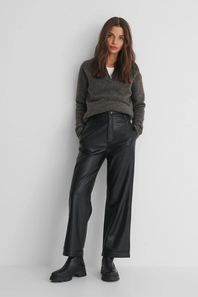 Shop Mango Camilla Trousers - Black