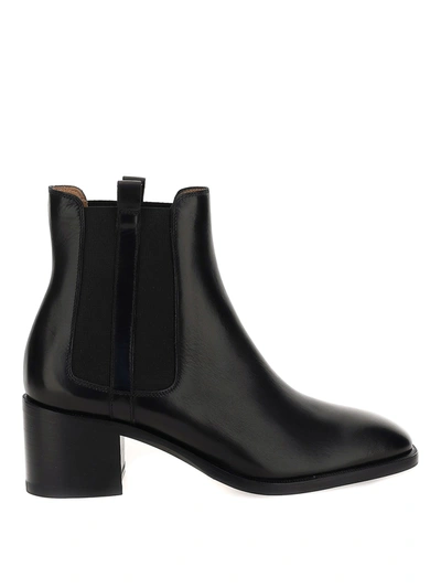 Shop Fratelli Rossetti Leather Ankle Boots In Black