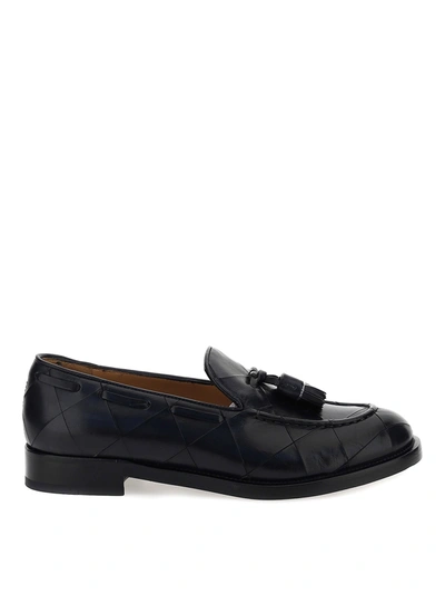 Shop Fratelli Rossetti Quilted Leather Loafers In Black