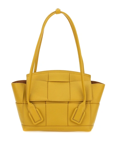 Shop Bottega Veneta Arco Small Bag In Yellow