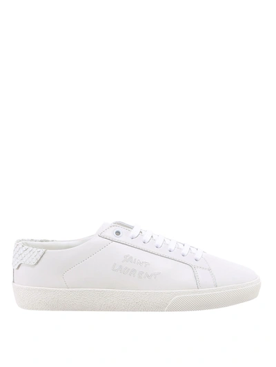 Shop Saint Laurent Court Classic Sl06 Sneakers In White