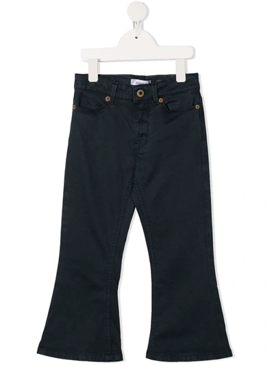 Shop Dondup Five-pocket Flared Jeans In Blue
