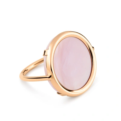 Shop Ginette Ny Ever Pink Mop Disc Ring In Pink Gold