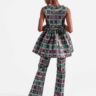 La Doublej Saturday Night Flared Pants In Groovy Dot