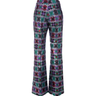 La Doublej Saturday Night Flared Pants In Groovy Dot