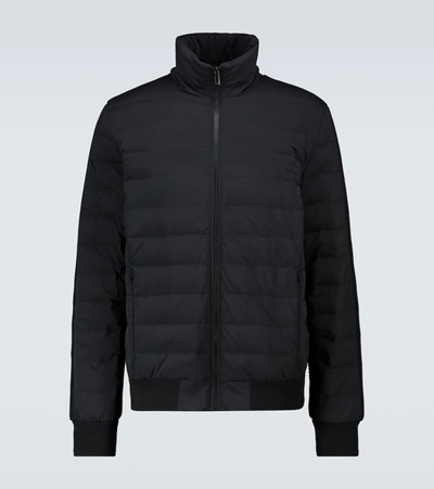 Shop Fendi Holiday Zipped Padded Jacket In Black