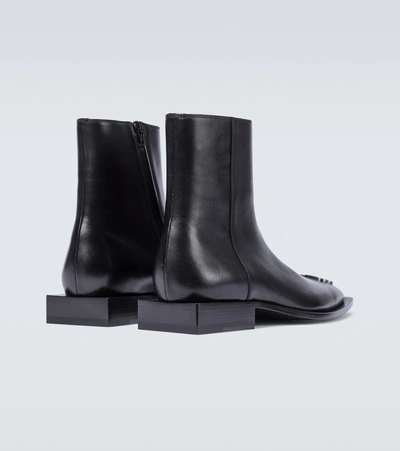 Shop Balenciaga Rim Bb Ankle Boots In Black