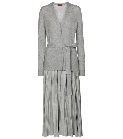 Shop Altuzarra Manuel Knit Midi Dress In Grey