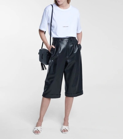 Saint Laurent Tribute Nu Pieds 05 Slide Sandals In Porcelaine