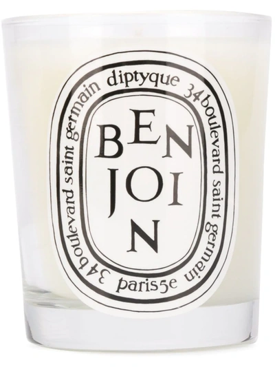 Shop Diptyque Benjoin Scented Candle In White