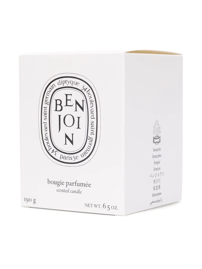 Shop Diptyque Benjoin Scented Candle In White