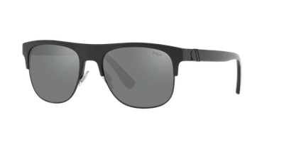 Polo Ralph Lauren Sunglasses, Ph4132 55 In Grey Mirror