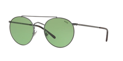 Shop Polo Ralph Lauren Man Sunglass Ph3114 In Green