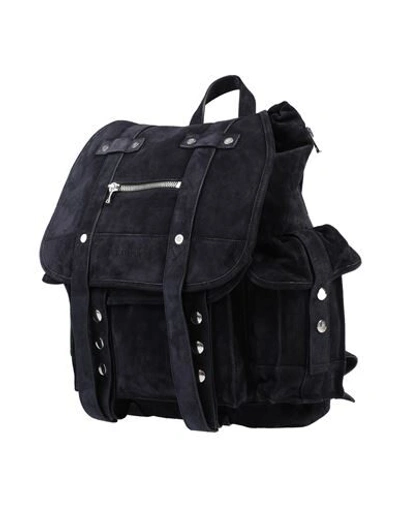 Shop Balmain Backpacks & Fanny Packs In Dark Blue